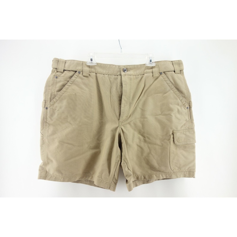 DULUTH TRADING‎ Men's Size 46 Khaki Tan "Cooldry" Utility CARPENTER Work Shorts